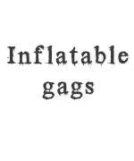 Inflatable-gagged women